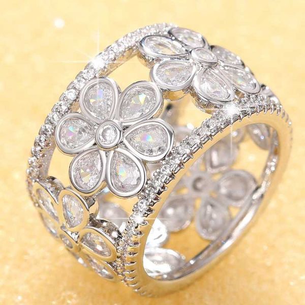 band rings huitan new luxury women rings modern fashion design wedding bands hollow out finger rings with sparkling cz 2023 trendy jewelry a, Silver
band rings huitan new luxury women rings modern fashion design wedding bands hollow out finger rings with sparkling cz 2023 trendy jewelry a, Silver