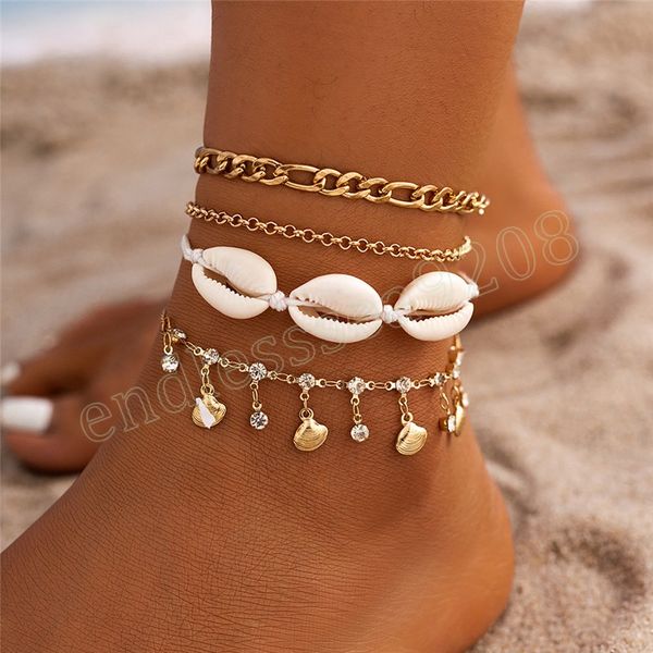 boho rhinestone shell conch pendant tassel chain anklet for women summer beach bracelet on leg barefoot accessories, Red;blue
boho rhinestone shell conch pendant tassel chain anklet for women summer beach bracelet on leg barefoot accessories, Red;blue