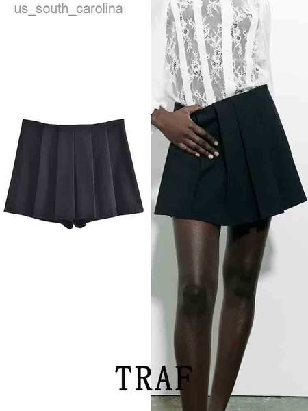 skirts traf short skirt women high waist mini skirts womens 2023 broad pleat casual skirts woman streetwear fashion office skorts l230522, Black
skirts traf short skirt women high waist mini skirts womens 2023 broad pleat casual skirts woman streetwear fashion office skorts l230522, Black