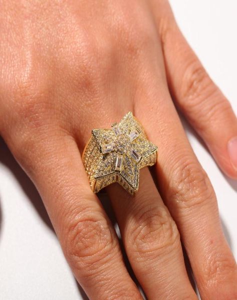 hip hop jewelry 925 sterling silver gold fill five stars full white sapphire cz diamond promise ring wedding men band ring lovers 2643278
hip hop jewelry 925 sterling silver gold fill five stars full white sapphire cz diamond promise ring wedding men band ring lovers 2643278