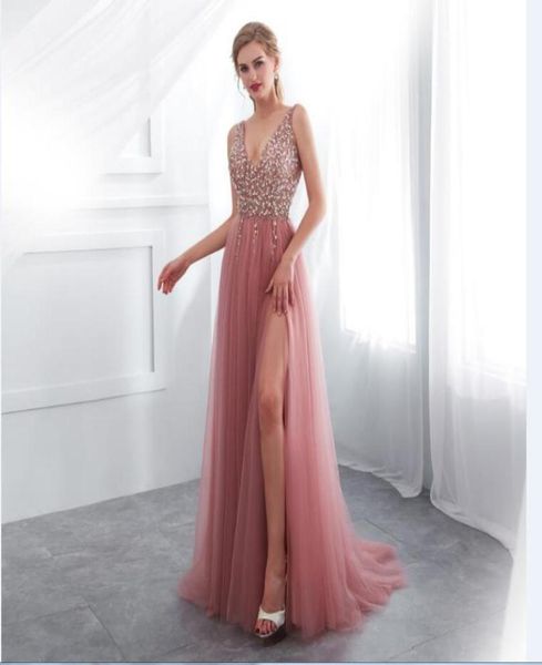 2018 new coral long prom party gowns off shoulder deep v neckline prom dress tulle beaded crystal formal evening gown in st4766012, Black
2018 new coral long prom party gowns off shoulder deep v neckline prom dress tulle beaded crystal formal evening gown in st4766012, Black