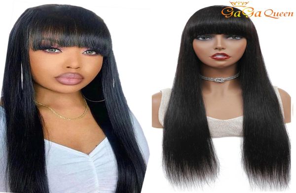 100 human hair wig with bangs 150 density human hair wigs for women machine made brazilian straight hair wig 1030inch2075855, Black;brown
100 human hair wig with bangs 150 density human hair wigs for women machine made brazilian straight hair wig 1030inch2075855, Black;brown