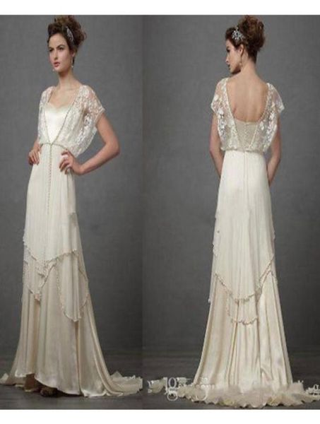 vintage ivory 1920s wedding dresses with sleeves catherine deane lita modest fairy lace chiffon vneck full length 2019 bridal gow8633148, White
vintage ivory 1920s wedding dresses with sleeves catherine deane lita modest fairy lace chiffon vneck full length 2019 bridal gow8633148, White