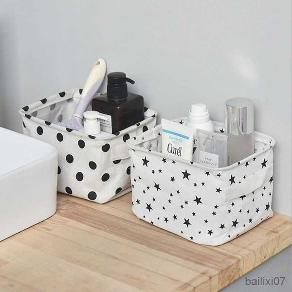 basket cotton linen deskstorage basket sundries storage box with handle desk makeup organizer for kids toys books office stationery
basket cotton linen deskstorage basket sundries storage box with handle desk makeup organizer for kids toys books office stationery