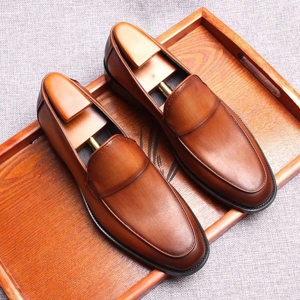 mens square head loafers genuine leather black brown business dress shoes for men quality handmade slip on male oxford shoes
mens square head loafers genuine leather black brown business dress shoes for men quality handmade slip on male oxford shoes