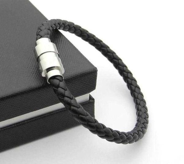 luxury black woven leather bracelets magnetic shut design with six star branding french man jewelry charm bracelet as christmas gi2144796, Golden;silver
luxury black woven leather bracelets magnetic shut design with six star branding french man jewelry charm bracelet as christmas gi2144796, Golden;silver