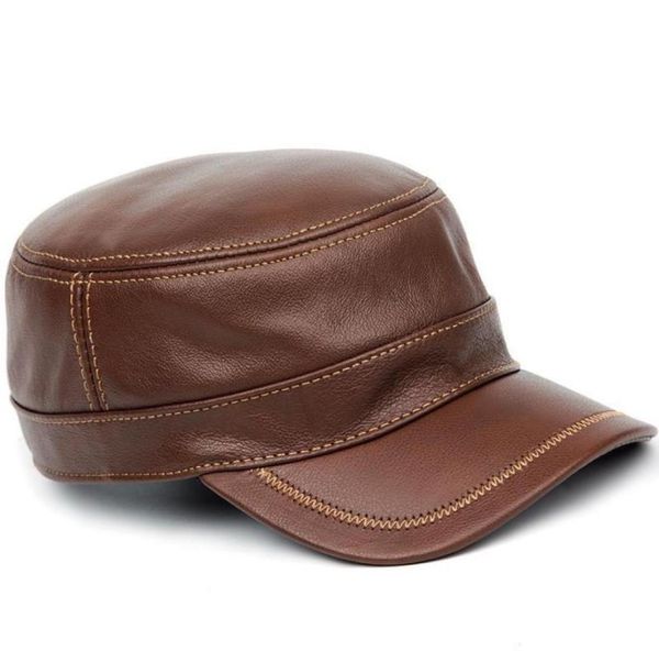 genuine leather baseball golf sport cap hat men039s brand army military hats caps with ear flap brown black wide brim5473389, Blue;gray
genuine leather baseball golf sport cap hat men039s brand army military hats caps with ear flap brown black wide brim5473389, Blue;gray