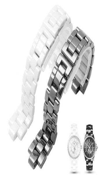 convex watchband ceramic black white watch for j12 bracelet bands 16mm 19mm strap special solid links folding buckle h09157748636, Silver
convex watchband ceramic black white watch for j12 bracelet bands 16mm 19mm strap special solid links folding buckle h09157748636, Silver