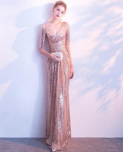 sparking sequined evening dresses with half sleeves zipper back ruched long sheath prom formal party gowns2300180, Black;red
sparking sequined evening dresses with half sleeves zipper back ruched long sheath prom formal party gowns2300180, Black;red