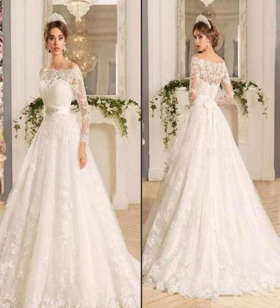 modest long sleeve vintage lace vestido de novia off the shoulder wedding dresses with beads a line court train bridal gowns custo3436853, White
modest long sleeve vintage lace vestido de novia off the shoulder wedding dresses with beads a line court train bridal gowns custo3436853, White