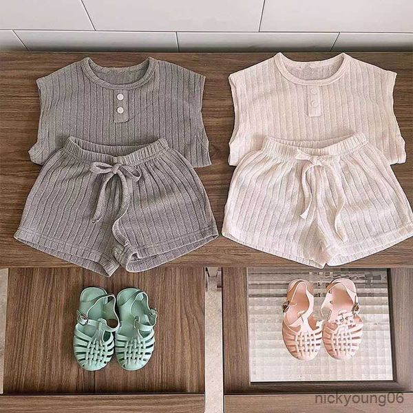 clothing sets 2023 new baby sleeveless clothes set summer infant vest and shorts 2pcs suit solid outfits cotton boy girl casual, White
clothing sets 2023 new baby sleeveless clothes set summer infant vest and shorts 2pcs suit solid outfits cotton boy girl casual, White