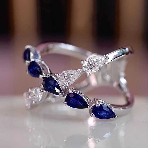 band rings huitan temperament cross rings with blue/white waterdrop cubic zirconia luxury trendy women accessories daily wear party jewelry, Silver
band rings huitan temperament cross rings with blue/white waterdrop cubic zirconia luxury trendy women accessories daily wear party jewelry, Silver