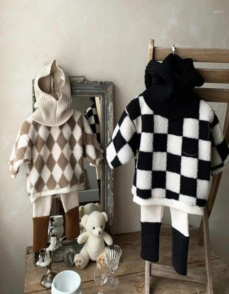 clothing sets txlixc korean toddler boys clothes fall winter warm set long sleeve checkerboard print lamb fleece pullover contrast5415336, White
clothing sets txlixc korean toddler boys clothes fall winter warm set long sleeve checkerboard print lamb fleece pullover contrast5415336, White