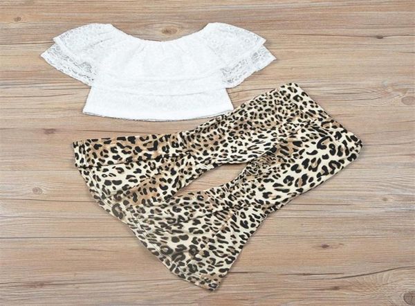 summer new toddler kids girl off shoulder white lace shirt leopard flare pant bellbottom fashion 2pcs clothing set y200831262128248
summer new toddler kids girl off shoulder white lace shirt leopard flare pant bellbottom fashion 2pcs clothing set y200831262128248