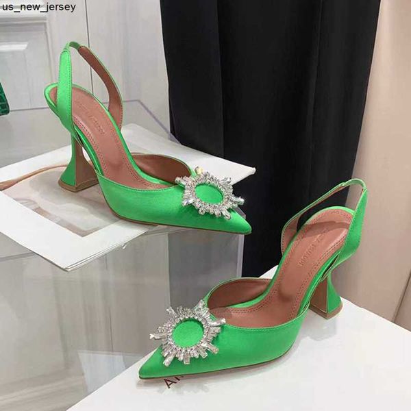 sandals amina muaddi green satin crystalembellished buckle sandals slingbacks high heeled shoes pointed toe womens luxury designers dress sh, Black
sandals amina muaddi green satin crystalembellished buckle sandals slingbacks high heeled shoes pointed toe womens luxury designers dress sh, Black
