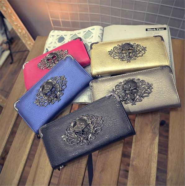 2020 new metal skull pattern long wallet handbag zipper skeleton purse clutch card holder wallet women carteira feminina5168352, Red;black
2020 new metal skull pattern long wallet handbag zipper skeleton purse clutch card holder wallet women carteira feminina5168352, Red;black