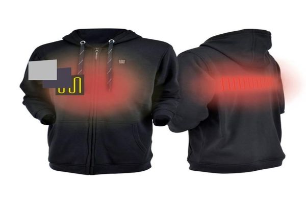 drqiiwi men and women outdoor heated hoodie soft lightweight heating hooded jacket coat for cold weather quickheating system3003085, Blue;black