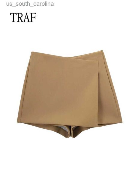 skirts traf women short skirt vintage high waist casual shorts female fashion irregular mini skirt black blue skirts streetear l230522
skirts traf women short skirt vintage high waist casual shorts female fashion irregular mini skirt black blue skirts streetear l230522
