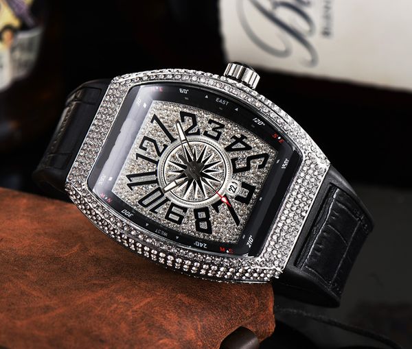 9fn9 2023 new watch men's leisure diamond watches gold steel leather quartz wristwatch strap male relogio masculino fra4, Slivery;golden
9fn9 2023 new watch men's leisure diamond watches gold steel leather quartz wristwatch strap male relogio masculino fra4, Slivery;golden