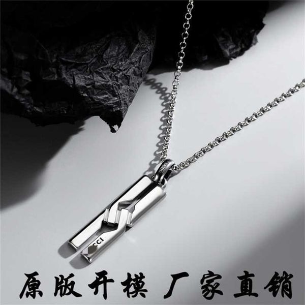 designer jewelry bracelet necklace ring rectangular personalized simple style pendant for men women, Silver
designer jewelry bracelet necklace ring rectangular personalized simple style pendant for men women, Silver