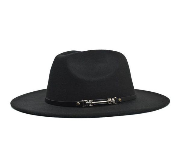 four seasons flat along woolen metal fashion belt big eaves felt hat plain weave hat4148238, Blue;gray
four seasons flat along woolen metal fashion belt big eaves felt hat plain weave hat4148238, Blue;gray