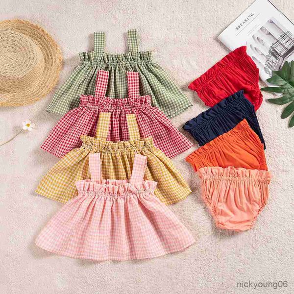 clothing sets summer 2pcs baby girls clothes plaid sleeveless tank and elastic waist infants bottom outfits, White
clothing sets summer 2pcs baby girls clothes plaid sleeveless tank and elastic waist infants bottom outfits, White