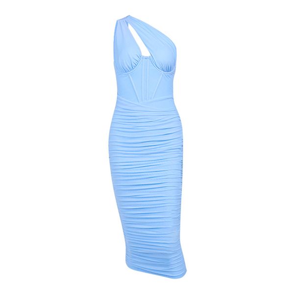 urban dresses women's mesh diagonal shoulder hollowed out fishbone steel ring pleated open back long dress for women, White;black
urban dresses women's mesh diagonal shoulder hollowed out fishbone steel ring pleated open back long dress for women, White;black