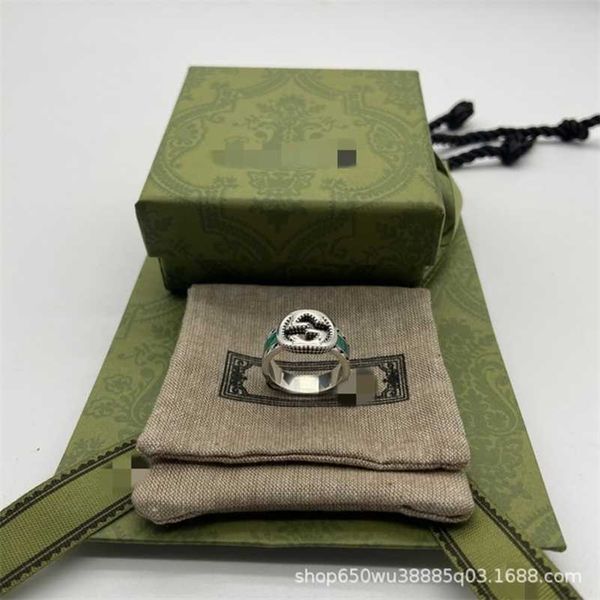 designer jewelry bracelet necklace ring 925 ancient green enamel trend hip hop hollowed out couple ring, Silver
designer jewelry bracelet necklace ring 925 ancient green enamel trend hip hop hollowed out couple ring, Silver