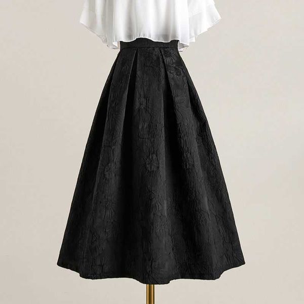 hepburn skirt 2023 new autumn mid length french style black large a-line half length skirt women's spring a
hepburn skirt 2023 new autumn mid length french style black large a-line half length skirt women's spring a