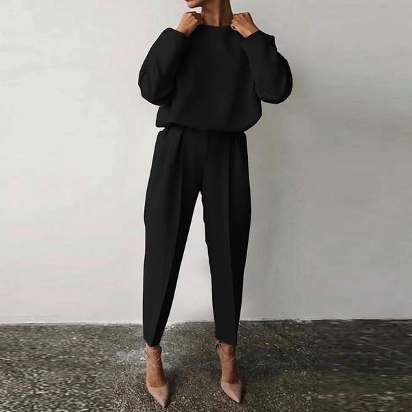 pants elegant oneck pullover and long pant outfits office casual long sleeve loose 2pc suits women fashion slimple solid outfits, White
pants elegant oneck pullover and long pant outfits office casual long sleeve loose 2pc suits women fashion slimple solid outfits, White