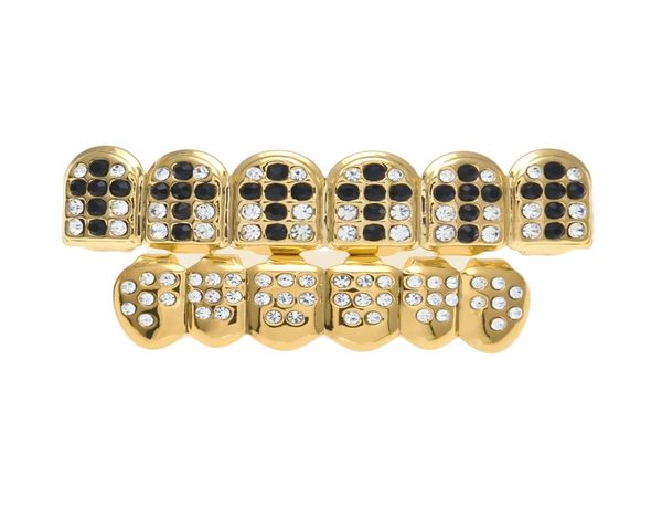 new gold plated iced out black hip hop teeth for mouth grillz caps bottom grill set vampire teeth jewelry1914096
new gold plated iced out black hip hop teeth for mouth grillz caps bottom grill set vampire teeth jewelry1914096