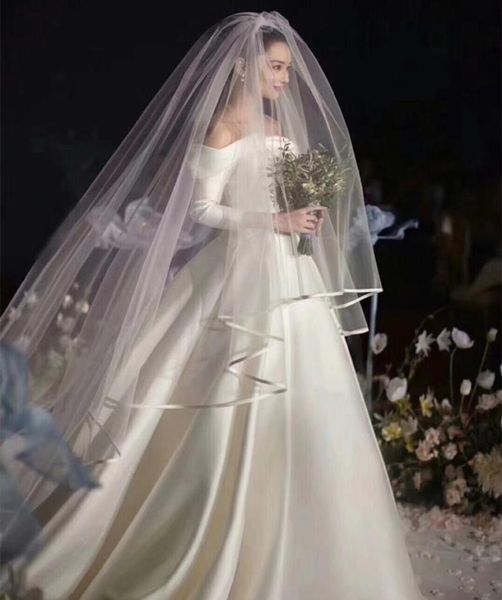 2t long wedding veil 15m width 3m length white ivory tulle ribbon edge two layer wedding veil whole bridal veils9146429, Black
2t long wedding veil 15m width 3m length white ivory tulle ribbon edge two layer wedding veil whole bridal veils9146429, Black