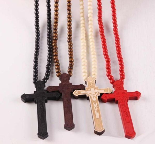 new wooden cross pendant necklaces christian religious wood crucifix charm beaded chains for women men fashion jewelry gift8620168, Silver
new wooden cross pendant necklaces christian religious wood crucifix charm beaded chains for women men fashion jewelry gift8620168, Silver