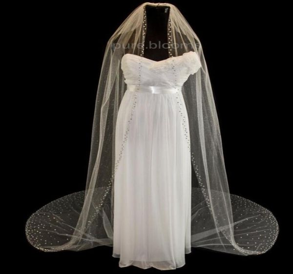 3m cathedral white ivory wedding veil crystal bridal veils with comb 1t6297965, Black
3m cathedral white ivory wedding veil crystal bridal veils with comb 1t6297965, Black