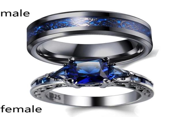 sz612 two rings couple rings his hers blue zircon black gold filled women039s ring dragon pattern stainless steel men039s8445467, Silver
sz612 two rings couple rings his hers blue zircon black gold filled women039s ring dragon pattern stainless steel men039s8445467, Silver