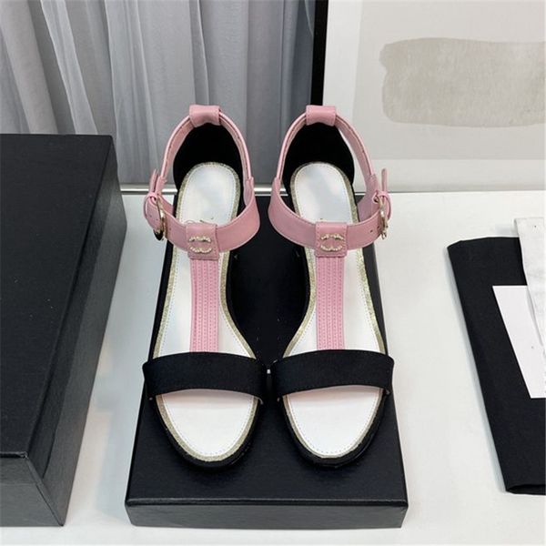 fashion women's sandals 2023 channel luxury brand summer popular leather high heel sandals leisure holiday flats 011-09, Black
fashion women's sandals 2023 channel luxury brand summer popular leather high heel sandals leisure holiday flats 011-09, Black