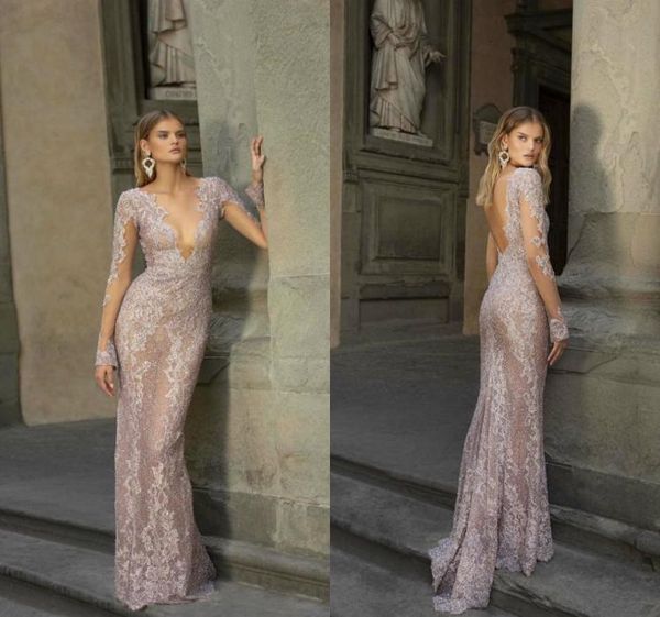 2020 berta prom dresses deep v neck lace appliqued beads backless mermaid evening gowns long sleeve formal party dress5112332, Black
2020 berta prom dresses deep v neck lace appliqued beads backless mermaid evening gowns long sleeve formal party dress5112332, Black
