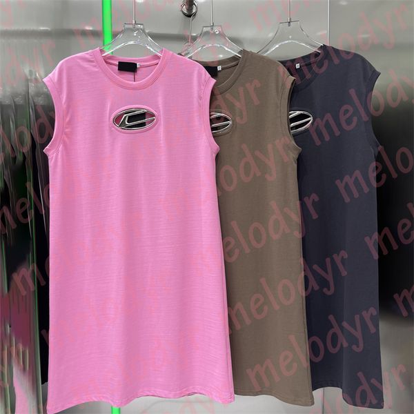 women sleeveless tees dress designer hollow letter vest skirts summer loose casual dresses, Black;gray
women sleeveless tees dress designer hollow letter vest skirts summer loose casual dresses, Black;gray