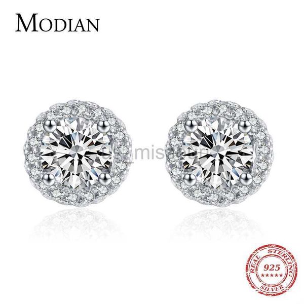 stud modian real 925 sterling silver luxury simple cubic zirconia stud earrings for women round cz wedding statement jewelry gifts j230529, Golden;silver
stud modian real 925 sterling silver luxury simple cubic zirconia stud earrings for women round cz wedding statement jewelry gifts j230529, Golden;silver