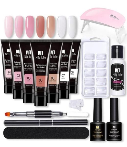 nail art kits poly extension gel kit uvled dryer lamp enhancement builder for home diy salon5675344
nail art kits poly extension gel kit uvled dryer lamp enhancement builder for home diy salon5675344