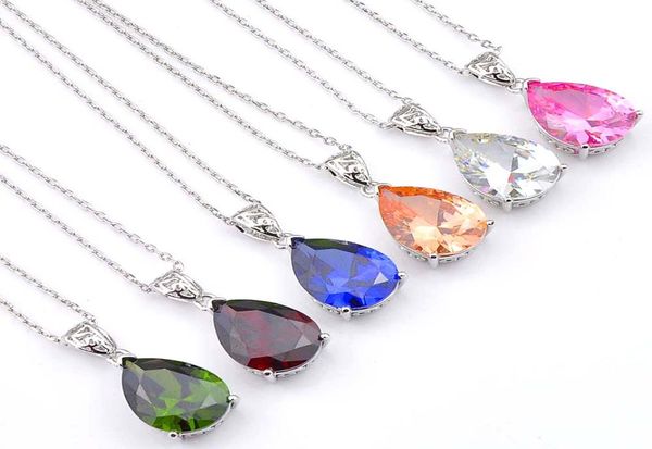 luckyshine 6pcs delicate drop morganite peridot gemstone 925 sterling silver trendy wedding cz pendant necklaces for women 8862450
luckyshine 6pcs delicate drop morganite peridot gemstone 925 sterling silver trendy wedding cz pendant necklaces for women 8862450