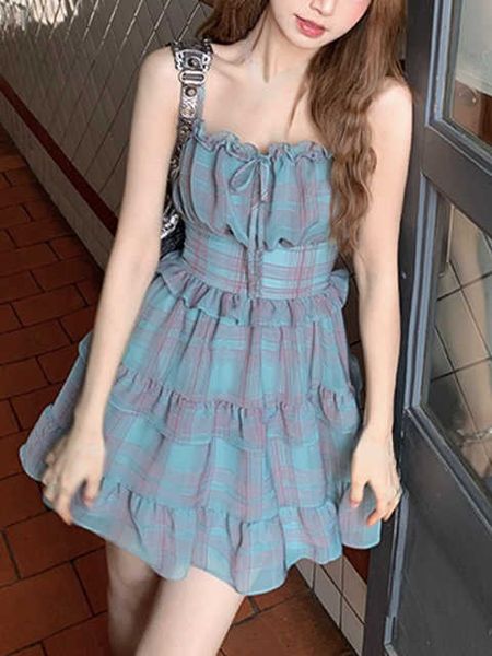 2023 summer sweet plaid strap dress women kawaii clothing y2k mini dress y2k evening short party dress korean fashion chic, Black;gray
2023 summer sweet plaid strap dress women kawaii clothing y2k mini dress y2k evening short party dress korean fashion chic, Black;gray