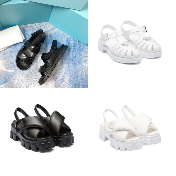 luxurys shoes famous slipper fashion women foam rubber sandals prad platform sandal soft leather sole summer outdoors triangle womens, Black
luxurys shoes famous slipper fashion women foam rubber sandals prad platform sandal soft leather sole summer outdoors triangle womens, Black