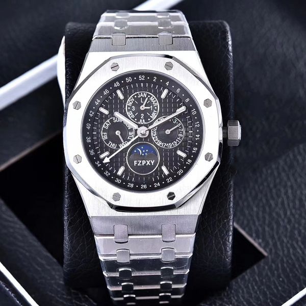 apa15 royal montre de luxe men's watch designer automatic mechanical watch classic luxury watch stainless steel waterproof luminous, Slivery;brown
apa15 royal montre de luxe men's watch designer automatic mechanical watch classic luxury watch stainless steel waterproof luminous, Slivery;brown