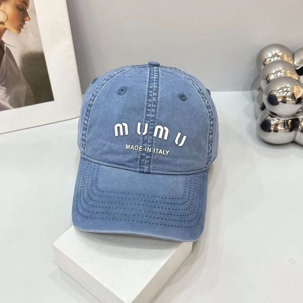 miu baseball cap denim embroidery letters designer beanie hat soft cap sunscreen hats, Blue;gray
miu baseball cap denim embroidery letters designer beanie hat soft cap sunscreen hats, Blue;gray