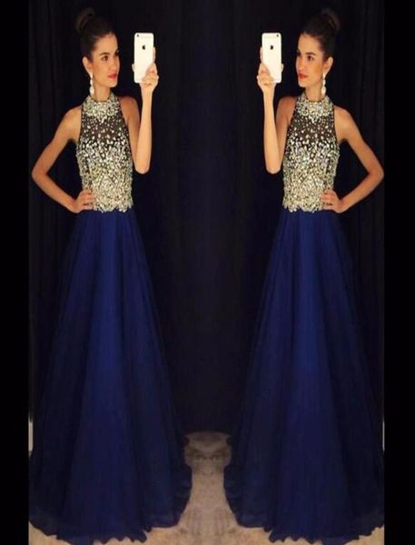 elegant a line royal blue prom dresses high neck beaded crystals chiffon long evening dresses prom gown robe de soiree 3255679, Black
elegant a line royal blue prom dresses high neck beaded crystals chiffon long evening dresses prom gown robe de soiree 3255679, Black