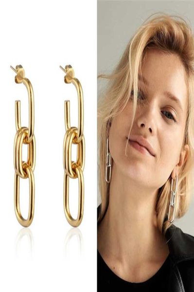dangle chandelier stainless steel earrings for women unusual fashion geometric long chain female drop jewelry3026804, Silver
dangle chandelier stainless steel earrings for women unusual fashion geometric long chain female drop jewelry3026804, Silver