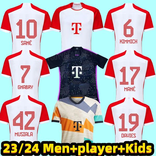 23 24 mane sane soccer jerseys musiala de ligt hernandez bayern munich gnabry goretzka muller davies kimmich 2023 2024 player men kids footb, Black;yellow
23 24 mane sane soccer jerseys musiala de ligt hernandez bayern munich gnabry goretzka muller davies kimmich 2023 2024 player men kids footb, Black;yellow