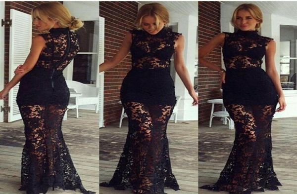 black full lace sheer high neck long evening dresses ladies party formal wear sleeveless floor length 20192626143, Black;red
black full lace sheer high neck long evening dresses ladies party formal wear sleeveless floor length 20192626143, Black;red