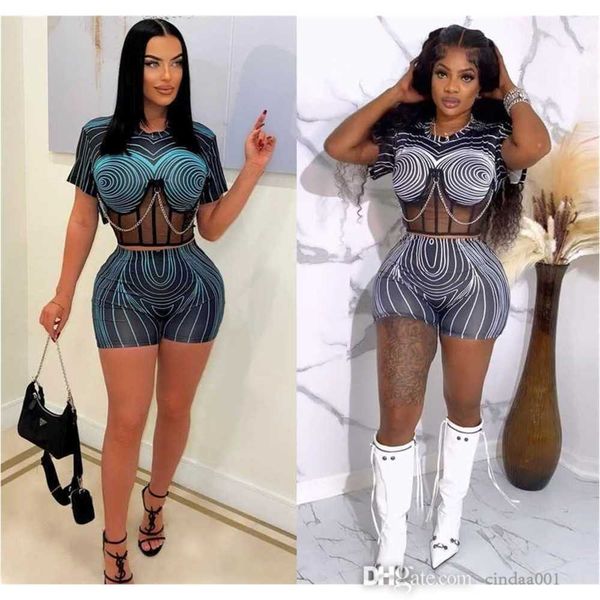 2023 women tracksuits two pieces set designer 3d printing slim fit perspective chain large strap set nightclub wear, Gray
2023 women tracksuits two pieces set designer 3d printing slim fit perspective chain large strap set nightclub wear, Gray